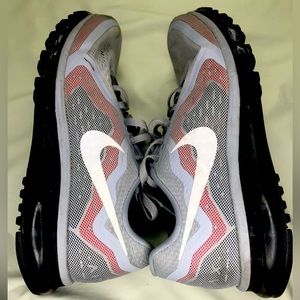 Size 11- Nike AirMax Athletic Shoes - Gray/White/Black Used & Pre-loved